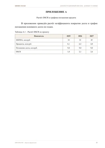 Страница 11: Приложение