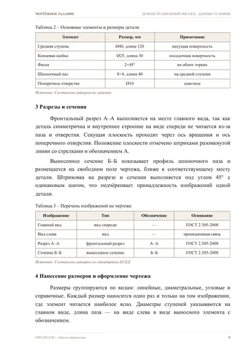 Страница 6: Построение главного вида и видов