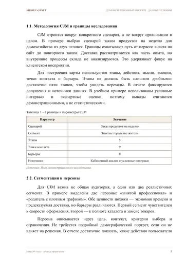 Страница 5: 1. Методология CJM и границы исследования
