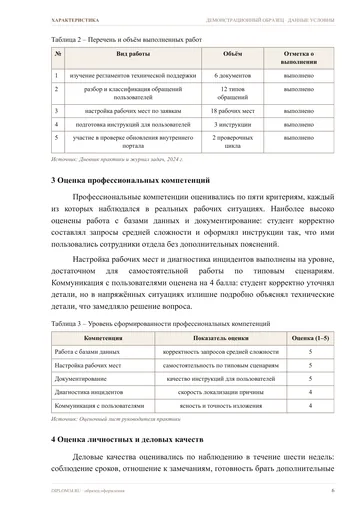 Страница 6: Содержание выполненных работ