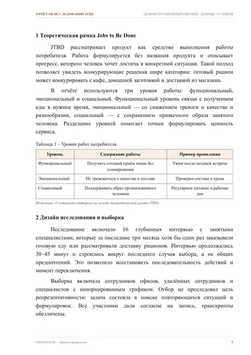 Страница 5: Теоретическая рамка Jobs to Be Done