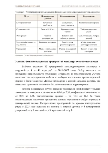 Страница 7: Методический подход к оценке финансовых…