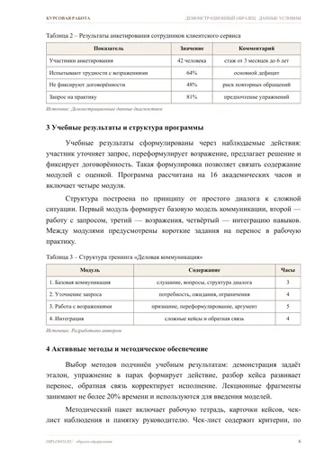 Страница 6: Диагностика потребностей и целевая аудитория