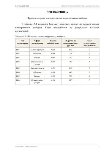 Страница 13: Приложение