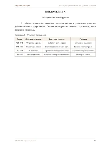 Страница 11: Приложение